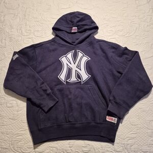 Stitches boys size small New York Yankees navy hoodie VGUC
